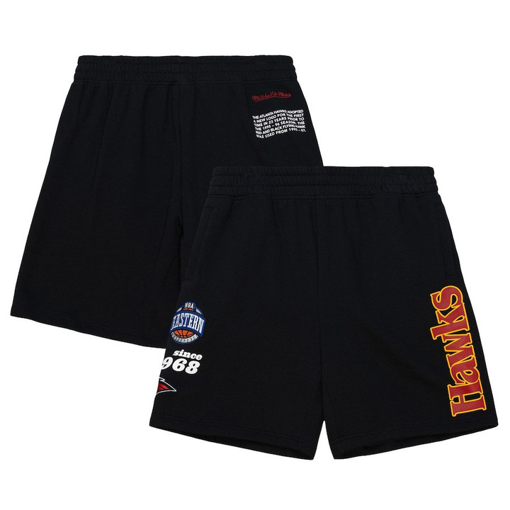 Atlanta Hawks  Team Origins Fleece Shorts - Black