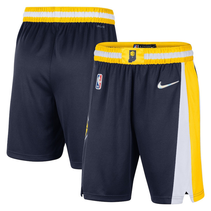 Indiana Pacers  2021/22 City Edition Swingman Shorts - Navy/Gold