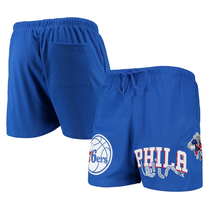 Philadelphia 76ers Pro Standard Mesh Capsule Shorts - Royal