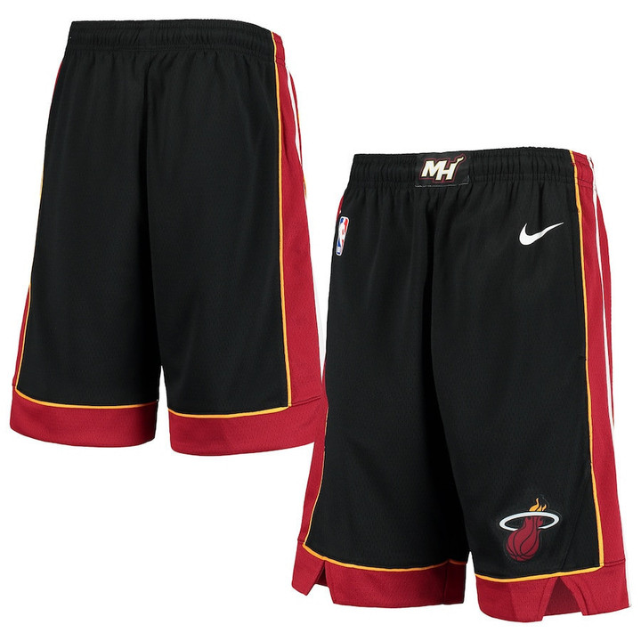 Miami Heat  Youth 2020/21 Swingman Shorts - Icon Edition - Black