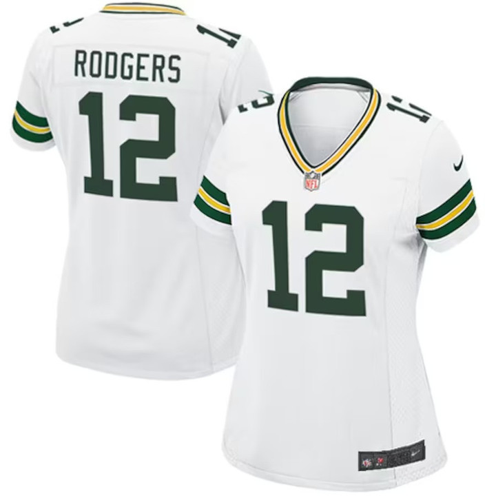 Women's Aaron Rodgers Green Bay Packers Game Player Jersey - White