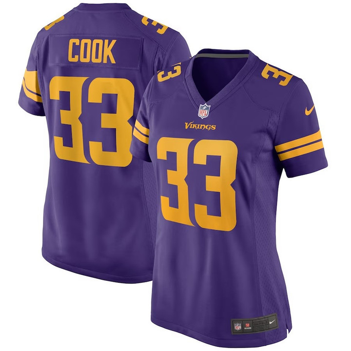 Women's Minnesota Vikings Alternate Custom Game Jersey - Purple