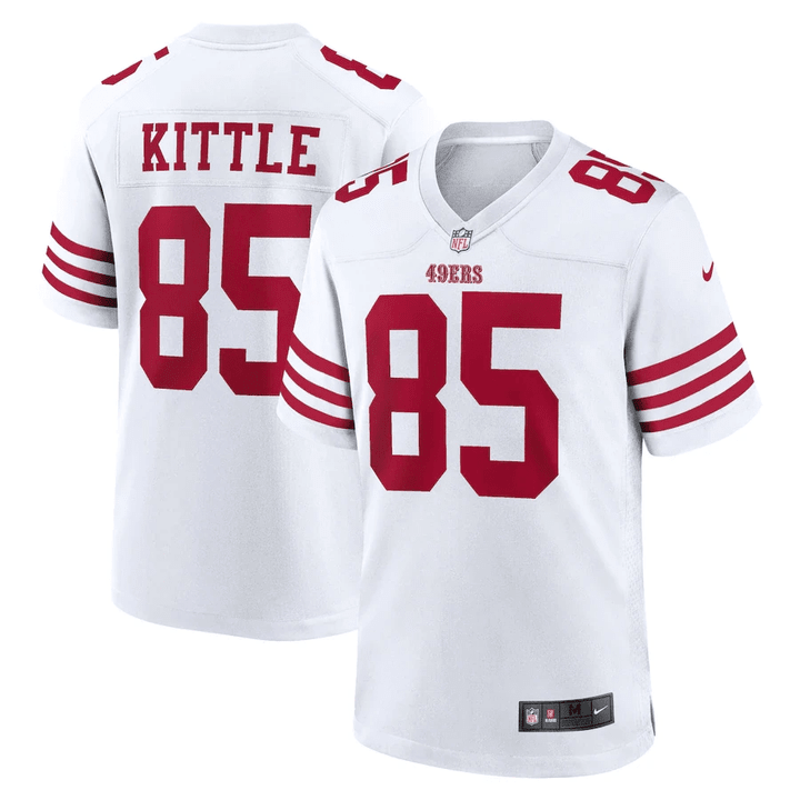 Youth's George Kittle San Francisco 49ers Player Game Jersey - White
