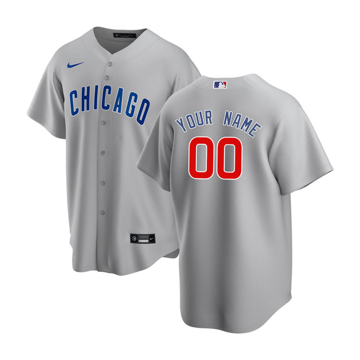 Youth Chicago Cubs Custom #00 Road White Jersey, MLB Jersey