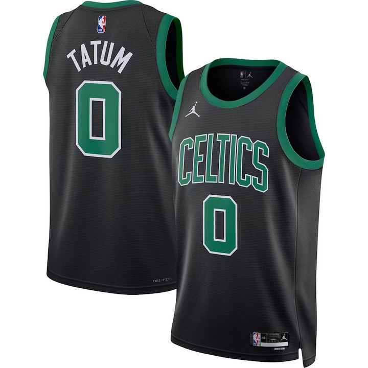 Men's Boston Celtics #00 Custom 2022/23 Statement Edition Swingman Jersey - Black