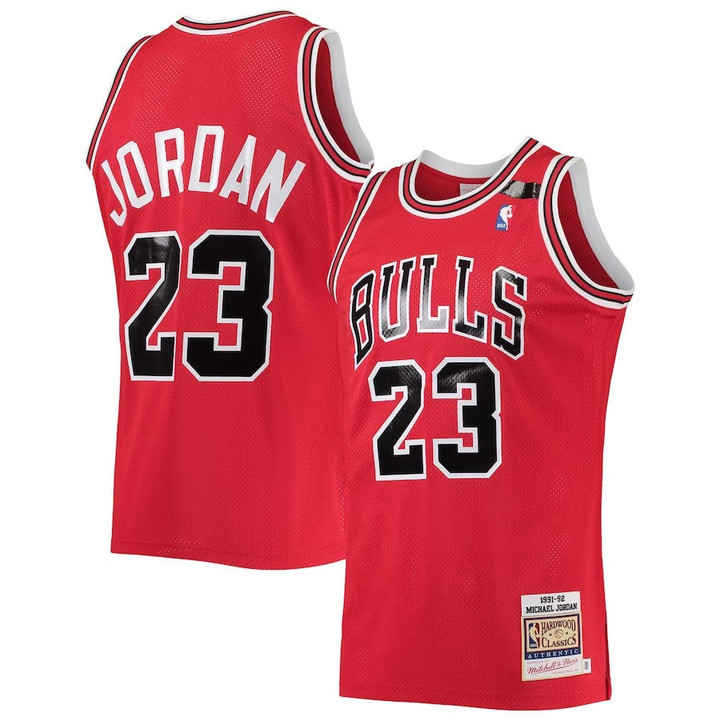 Youth's Michael Jordan Chicago Bulls Hardwood Classics 1991 Jersey - Red