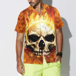 Red Skull Smoke Hawaiian Shirt, Cool Flame Skull Shirt For Men And Women