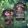Never Underestimate An Old Man With A Motorcycle Christmas Hawaiian Shirt, Best Motorcycle Gift For Christmas