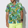 Surfing Dinosaur Hawaiian Shirt, Funny Dinosaur Shirt, Cool Printed Dino Shirt For Adults