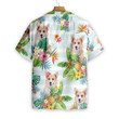 Tropical Flower With Corgi Hawaiian Shirt