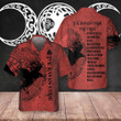 The Raven Code Hail Odin Hawaiian Shirt, Cool Red Viking Shirt For Men And Women