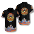 Symmetrical Chinoiserie Dragon Black EZ05 2808 Hawaiian Shirt