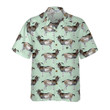 Watercolor Goat Pattern Hawaiian Shirt, Funny 3D Goat Shirt For Men