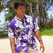 Tropic Fever Purple Hawaiian Shirt