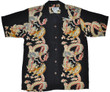 Dragon and Tiger Black Retro Hawaiian Shirt