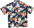 Kahala Hibiscus Navy Hawaiian Shirt