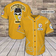 NFL Pittsburgh Steelers Baseball Shirt - Baseball Jersey LF