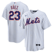 Men's New York Mets Javier Baez White Home Official Player Jersey