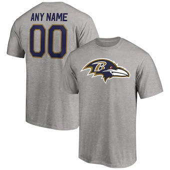 Baltimore Ravens Personalized Winning Streak Custom Shirt - Heathered Gray
