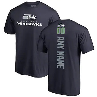 Seattle Seahawks NFL Pro Line Customized Playmaker T-Shirt - Navy