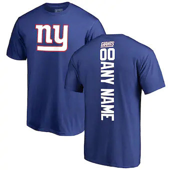 New York Giants NFL Pro Line Customized Playmaker T-Shirt - Royal