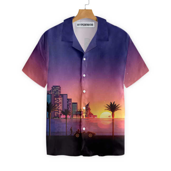 Miami Sunset Hawaiian Shirt
