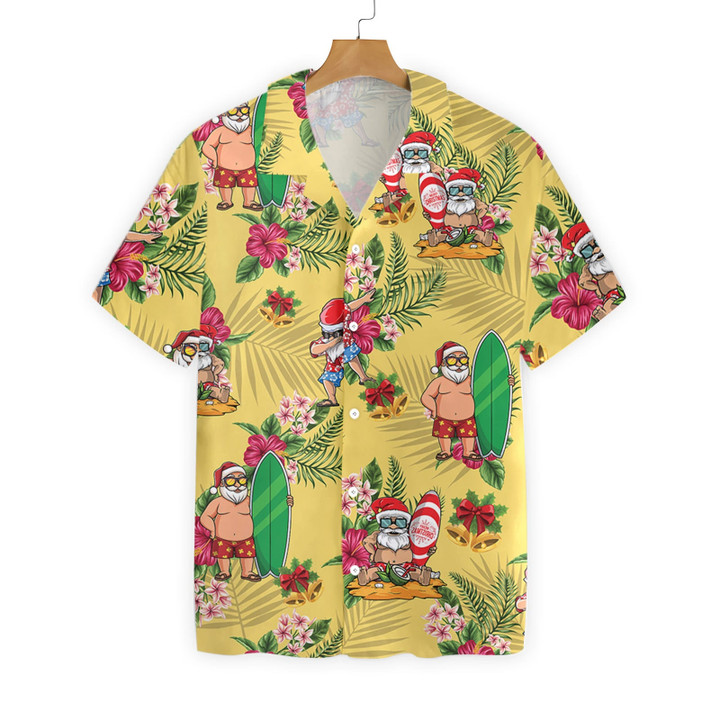Merry Christmas Santa Claus Surfing Dab EZ12 1811 Hawaiian Shirt
