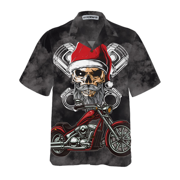 Never Underestimate An Old Man With A Motorcycle Christmas Hawaiian Shirt, Best Motorcycle Gift For Christmas