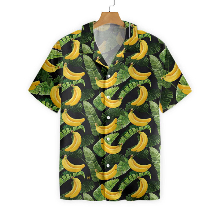 Tropical Banana Leaves And Banana Hawaiian Shirt