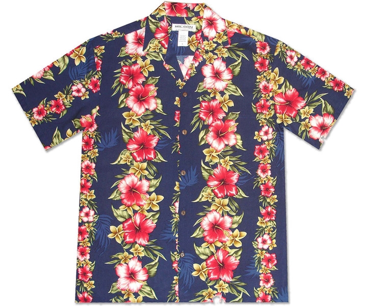 Aloha Mood Navy Hawaiian Shirt