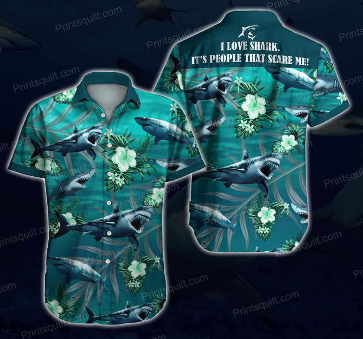 Sharks Lovers 3d Hawaii Shirt V9 Summer Button Up Shirt For Men Beach Wear Short Sleeve Hawaii Shirt