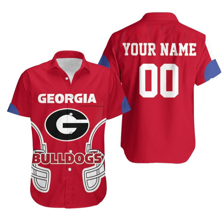 Georgia Bulldogs Ncaa Fan Mascot 3d Personalized Hawaiian Shirt