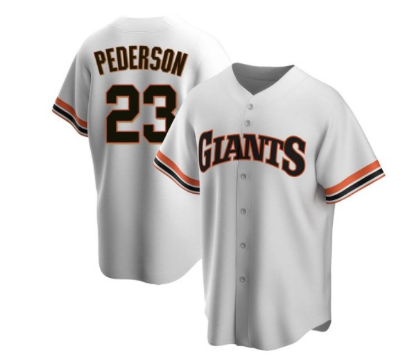 Men's San Francisco Giants #23 Joc Pederson White Cool Base Stitched MLB Jersey