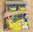 Customize Beauty And The Beast 3D Duvet Cover Set Bedding Set , Comforter Set