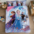 Frozen Anna Elsa Princess #12 Duvet Cover Quilt Cover Pillowcase Bedding Set Bed Linen Home Bedroom Decor , Comforter Set