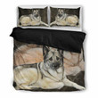 Amazing Norwegian Elkhound Print Bedding Set , Comforter Set