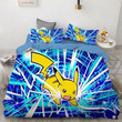 Pokemon Pikachu #40 Duvet Cover Quilt Cover Pillowcase Bedding Set Bed Linen Home Bedroom Decor , Comforter Set