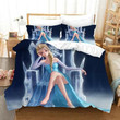 Frozen Anna Elsa Princess #20 Duvet Cover Quilt Cover Pillowcase Bedding Set Bed Linen Home Bedroom Decor , Comforter Set