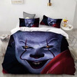Stephen King It Chapter Two 2 Pennywise Scary Clown #10 Duvet Cover Quilt Cover Pillowcase Bedding Set Bed Linen , Comforter Set