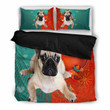 Valentine&#039;S Day Specialcute Pug Print Bedding Set , Comforter Set