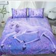 DefaultPurple Unicorns3D Customize Bedding Set Duvet Cover SetBedroom Set Bedlinen , Comforter Set