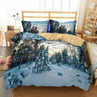 Snowy Forest 3D Customize Bedding Set Duvet Cover SetBedroom Set Bedlinen , Comforter Set