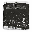 Classic Piano Music Artistic Pod Review3D Customize Bedding Set/ Duvet Cover Set/  Bedroom Set/ Bedlinen , Comforter Set
