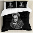 Gothic Young Girl with Roses Bedding Set EXR6233 , Comforter Set