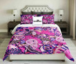 Pink Blue Ornamental Design| kings3D Customize Bedding Set Duvet Cover SetBedroom Set Bedlinen , Comforter Set