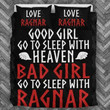 Bad Girl Go Toleep With Ragnar 3D Customize Bedding Set Duvet Cover SetBedroom Set Bedlinen , Comforter Set