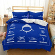 Scenery Marine Organism Printed Bedding Sets Bedroom Blanket Mats Bed Quilt EXR7322 , Comforter Set