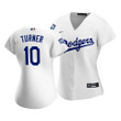 Dodgers Justin Turner #10 2020 World Series Champions White Home Women's Replica Jersey