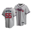 Atlanta Braves Chris Martin #55 2021 MLB All-Star Game PatchGray Jersey