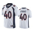 Denver Broncos Justin Strnad White Vapor Untouchable Limited Jersey